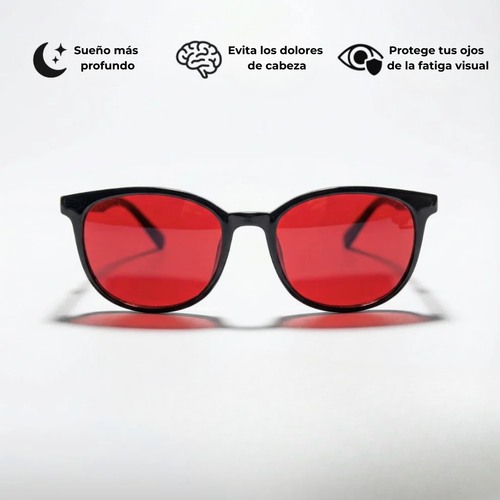 Aurelia Gafas Unisex con Lentes Rojas Anti-Luz Azul