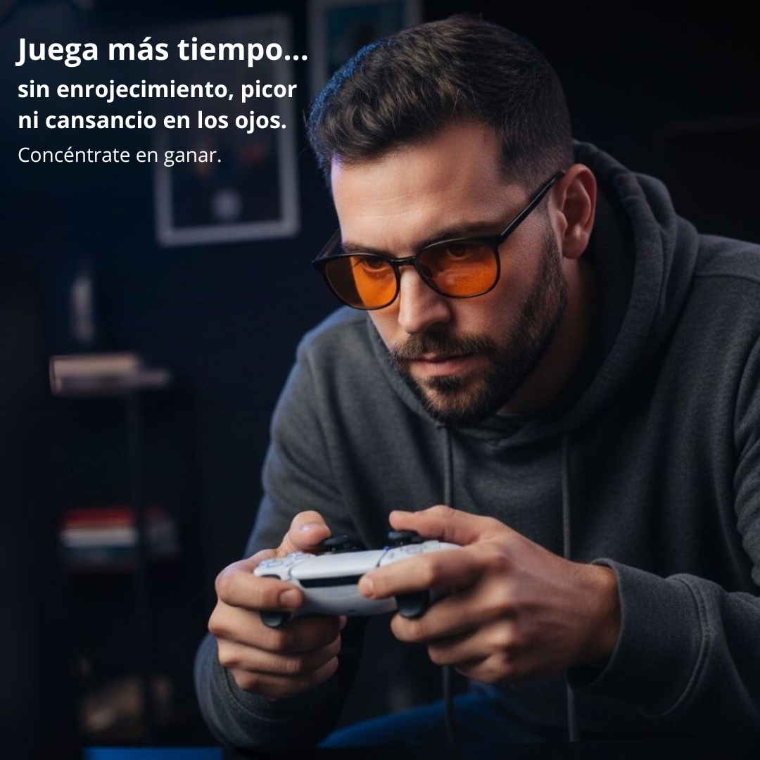 Aurelia Gafas Unisex con Lentes Rojas Anti-Luz Azul