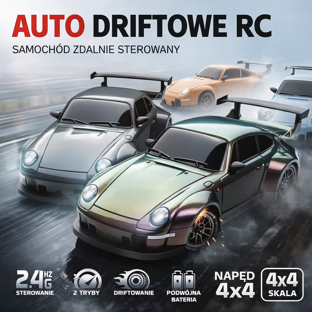 AUTO DRIFTOWE RC SAMOCHÓD ZDALNIE STEROWANY